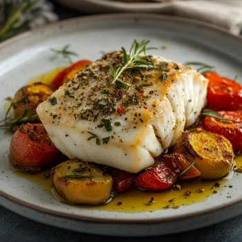 Запечена риба з овочами