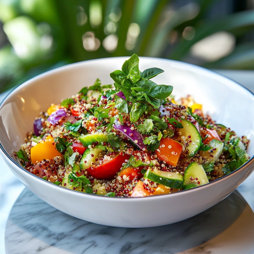 Салат з кіноа та овочами